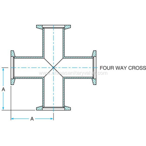 Stainless Steel KF40 Vacuum Crosses